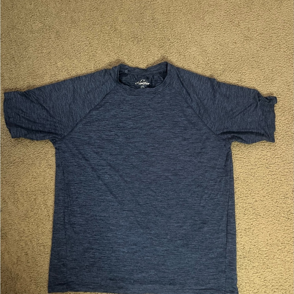 Glacier Blue Heathered short Sleeve Shirt - Picture 5 of 5